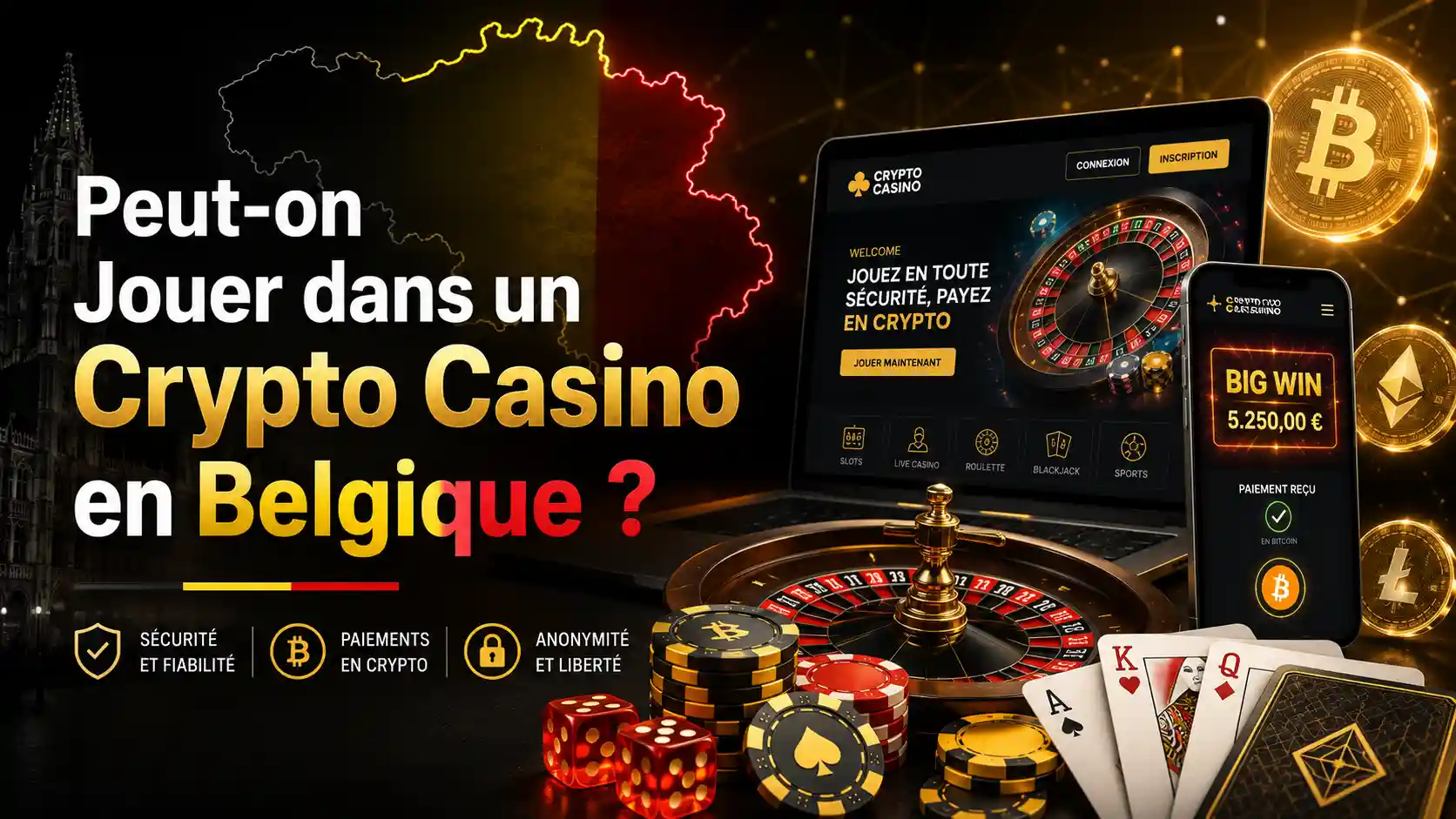 Peut-on Jouer dans un Crypto Casino en Belgique en 2026 ?