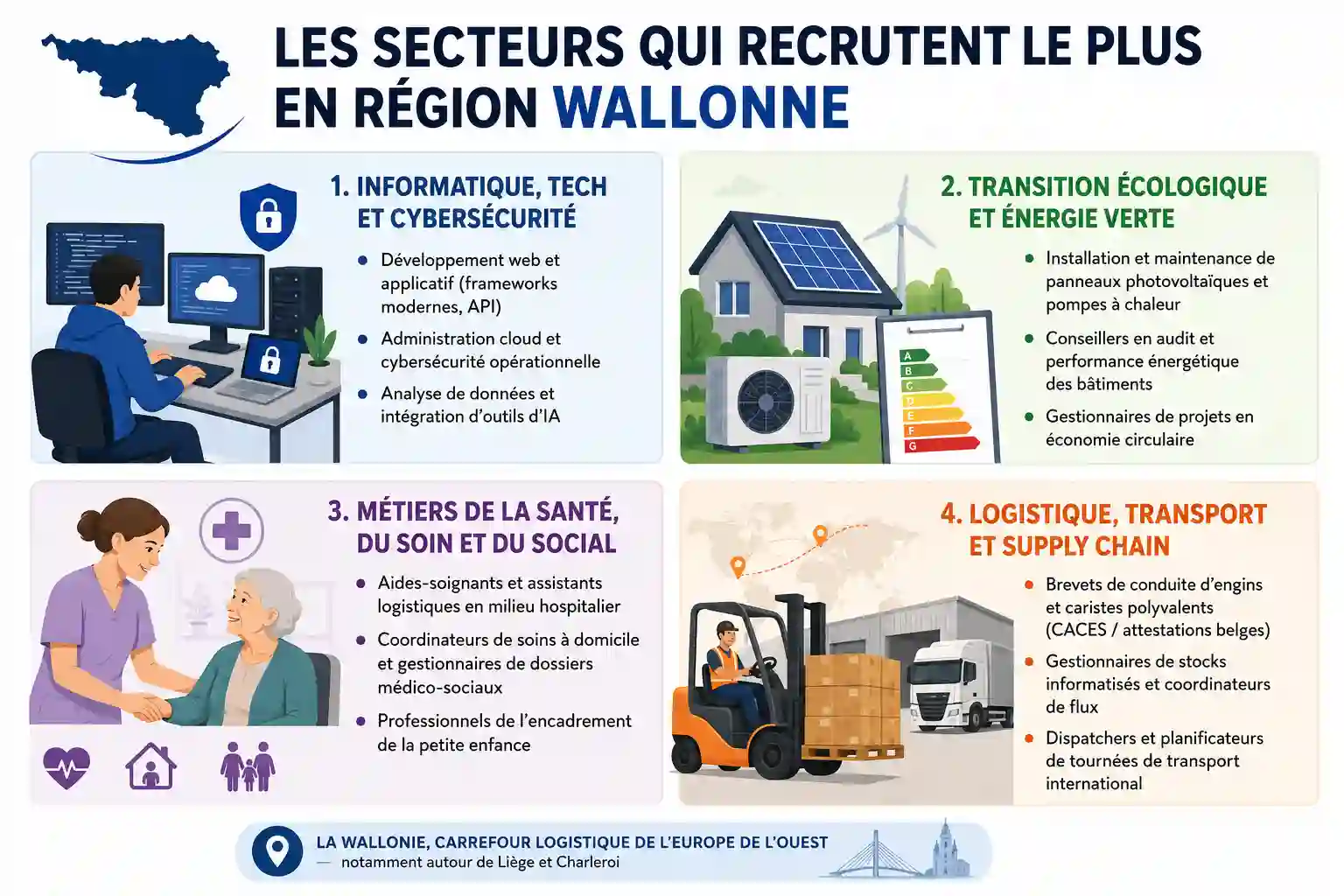 Les Secteurs qui Recrutent le Plus en Région Wallonne