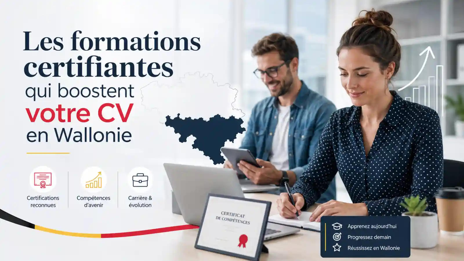 Les formations certifiantes qui boostent votre CV en Wallonie