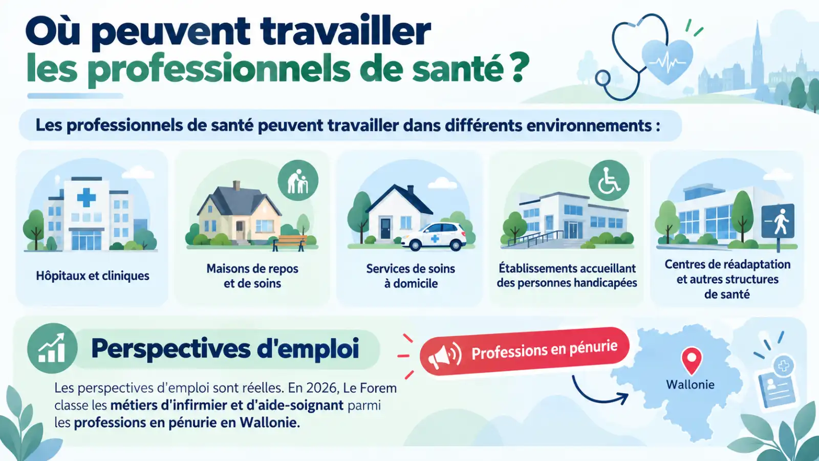 Quels débouchés après une formation dans les soins