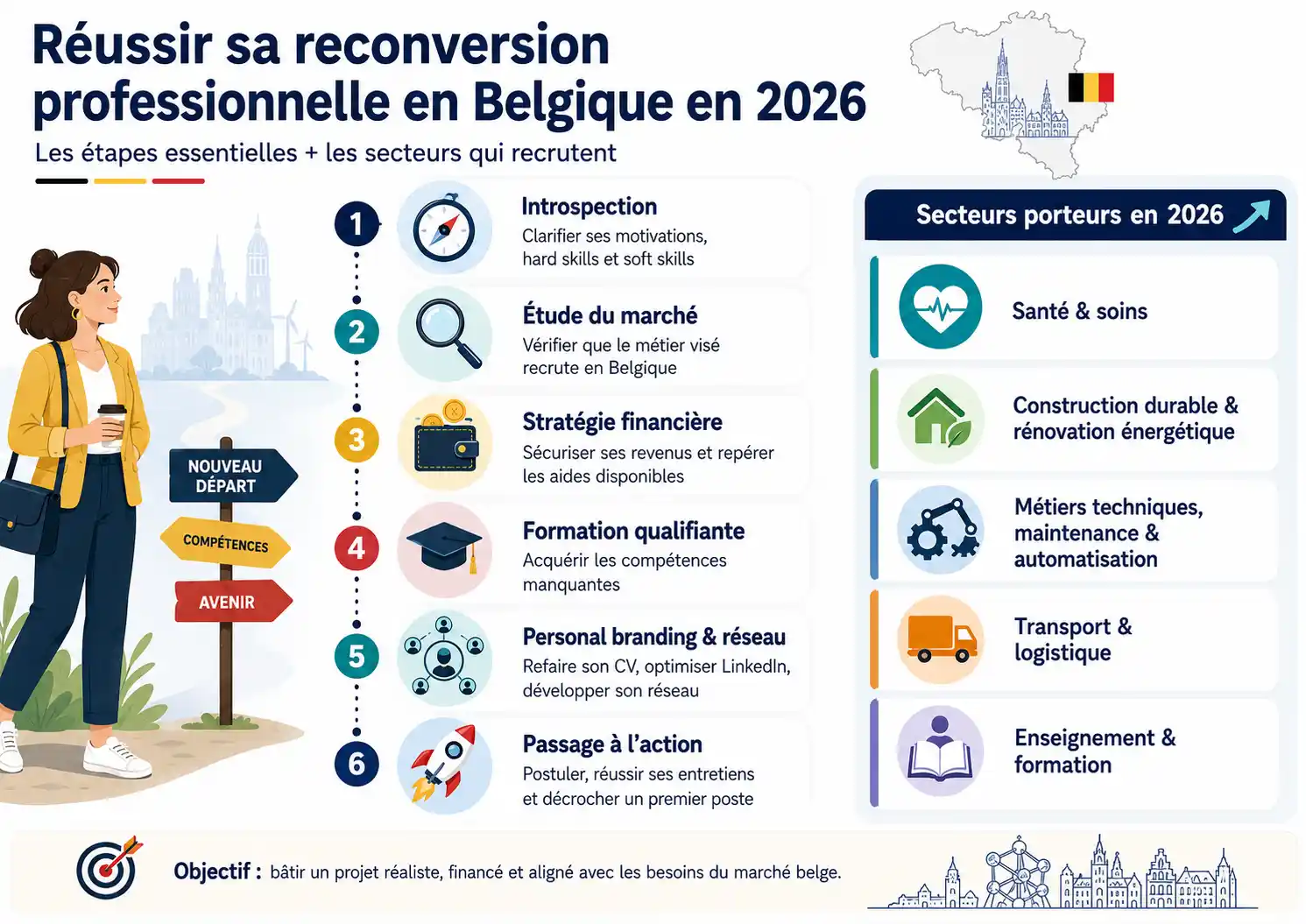 Quelles sont les étapes essentielles pour réussir une reconversion professionnelle en Belgique en 2026